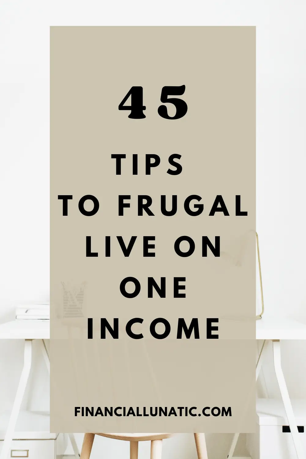 frugal living on one income