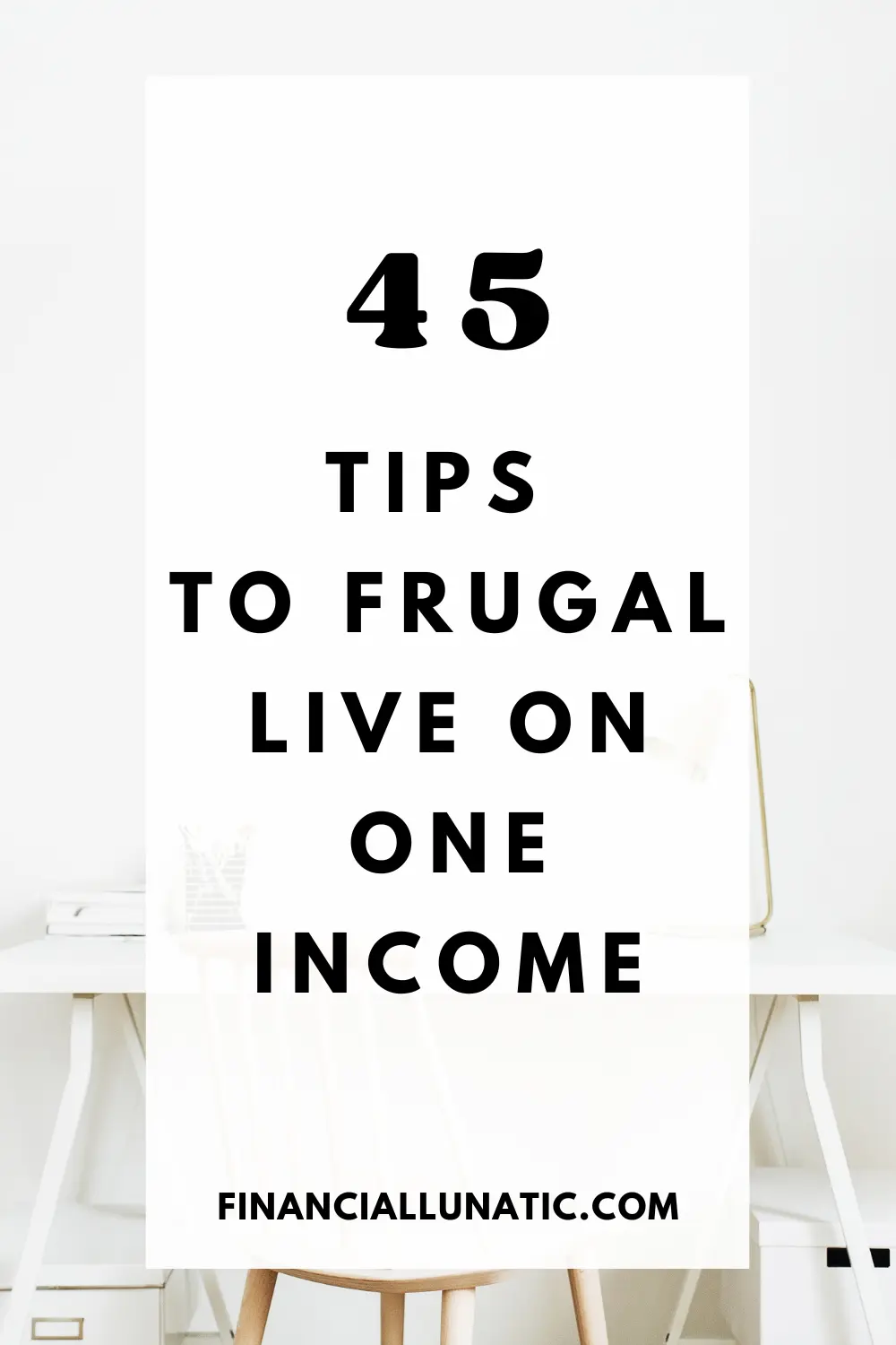 frugal living on one income
