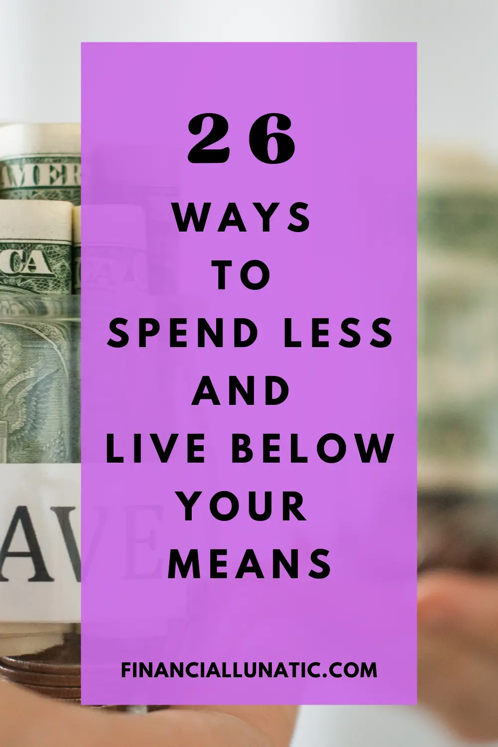 Living below your means