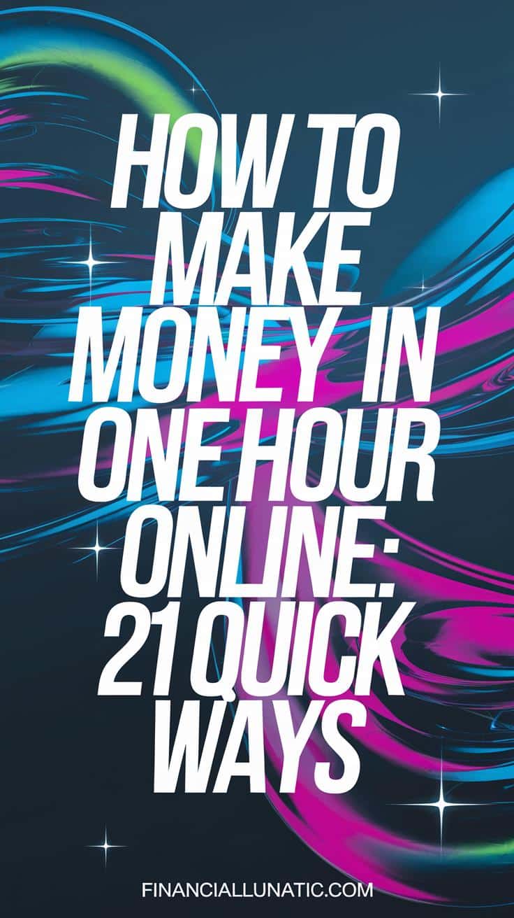 how to make money in one hour online