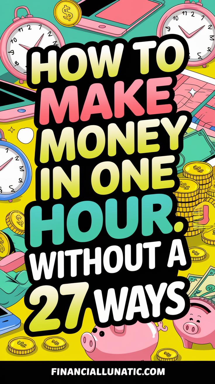 how to make money in one hour without a job